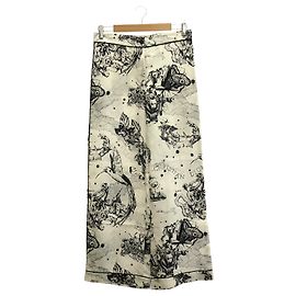 Dior Wide Pants Silk Pants White
