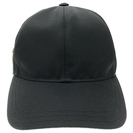 Prada 1HC2742DMI Nylon Baseball Cap Black