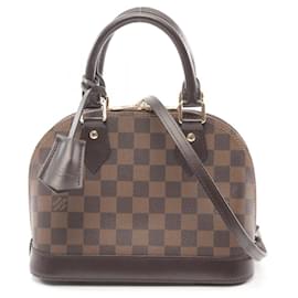 Louis Vuitton-Louis Vuitton Damier Leather Alma BB Handbag-Brown
