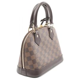 Louis Vuitton-Louis Vuitton Damier Leather Alma BB Handbag-Brown