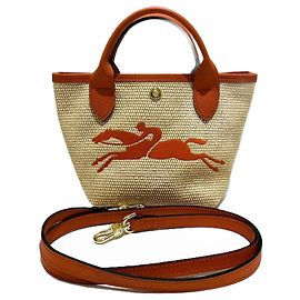 Bolsa de Ombro Longchamp Paris St Tropez Laranja