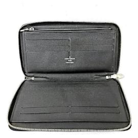 Louis Vuitton-Louis Vuitton Damier Graphite Zippy Organizer Wallet N60153-Black