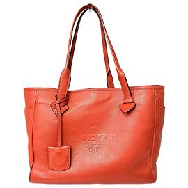 Loewe Heritage Small Tote Bag 377.79.751 Red