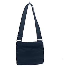 Prada-Prada Nylon Shoulder Bag Black-Black