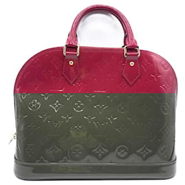 Louis Vuitton-Louis Vuitton Vernis Alma PM Red Handbag-Red