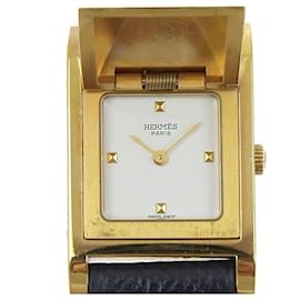 Hermès-Hermes Medor Quartz Watch Gold-Golden