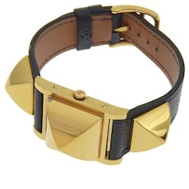 Hermès-Hermes Medor Quartz Watch Gold-Golden