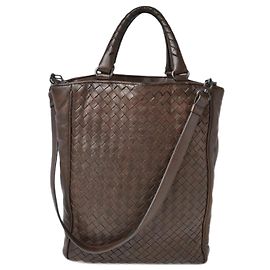 Bottega Veneta 2way Tote/Shoulder Bag Dark Brown Brown