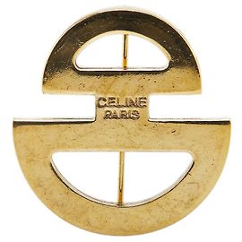 Céline Broche plaquée or Celine Doré