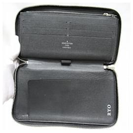 Louis Vuitton-Louis Vuitton Taiga Zippy Organizer Wallet M30513-Black