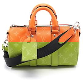 Louis Vuitton-Louis Vuitton Keepall Bandouliere 25 Handbag M31044-Orange