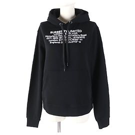 Pullover con cappuccio in cotone Burberry XS Nero Nero