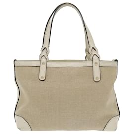 Gucci-GUCCI Tote Bag Canvas Beige 269878 Auth ep6705-Beige