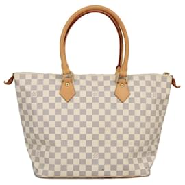 Louis Vuitton-LOUIS VUITTON Damier Azur Saleya MM Tote Bag N51185 LV Auth 101233-Other