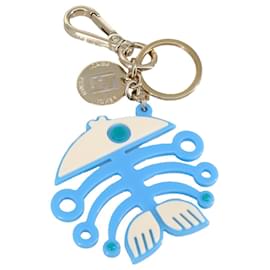 Fendi-FENDI Key Holder plastic Blue Auth ac3395-Blue
