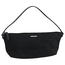 Gucci-GUCCI GG Canvas Accessory Pouch Black 07198 Auth mr685-Black