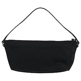 Gucci-GUCCI GG Canvas Accessory Pouch Black 07198 Auth mr685-Black