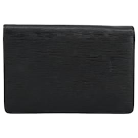 Louis Vuitton-LOUIS VUITTON Epi Serie Dragonne Hand Bag Black Noir M52612 LV Auth ep6529-Black