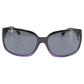 Chanel-CHANEL Sunglasses plastic Black CC Auth 101116-Black