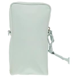 Fendi-FENDI Shoulder Bag Nylon Light Blue Silver Auth bs19694-Silvery,Light blue