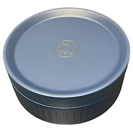 Hermès-Hermes Boudoir PM Pivoine Lacquer Wood Box-Navy blue