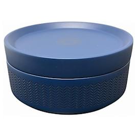 Hermès-Hermes Boudoir PM Pivoine Lacquer Wood Box-Navy blue