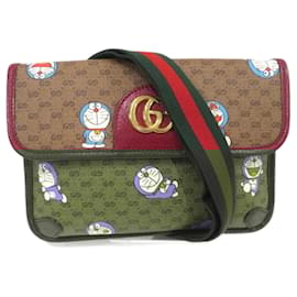 Gucci-Gucci GG Supreme Doraemon Collaboration Fanny Pack-Brown