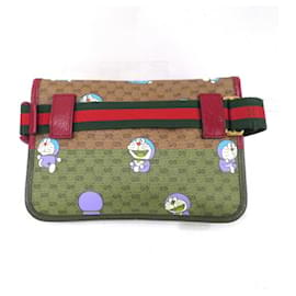 Gucci-Gucci GG Supreme Doraemon Collaboration Fanny Pack-Brown