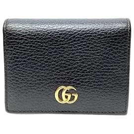 Gucci-Gucci GG Marmont Compact Bi-Fold Wallet-Black