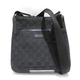 Gucci-Gucci GG Canvas Shoulder Bag-Black
