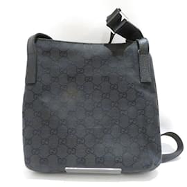 Gucci-Gucci GG Canvas Shoulder Bag-Black