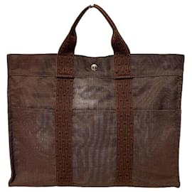 Hermès-Sac Tote MM Hermes Air Line-Marron