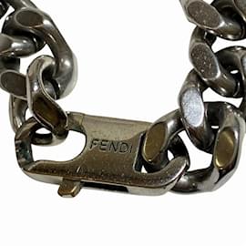 Fendi-Fendi Baguette Necklace-Silvery