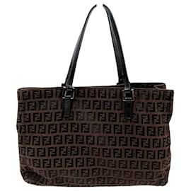Fendi-Fendi Zucchino 8BH018 Handbag-Brown