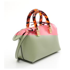 Fendi-Fendi Mini By The Way Leather Handbag 8BS067-Pink