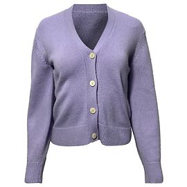 Lila Cashmere-Cardigan von Theory Shaped Andere