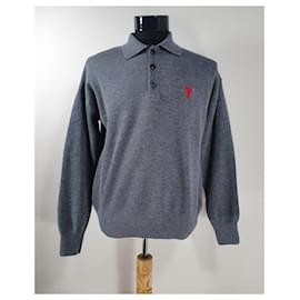 Ami-Sweaters-Grey