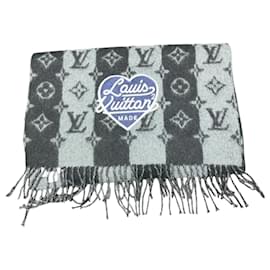 Louis Vuitton-Louis Vuitton Monogram NIGO Collaboration Stole-Brown,Black