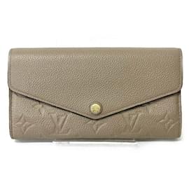 Louis Vuitton-Louis Vuitton Monogram Empreinte Portefeuille Sarah M68708 Long Wallet-Grey