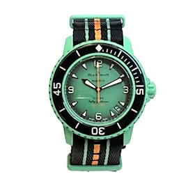Blancpain-Blancpain x Swatch Scuba Fifty Fathoms Indian Ocean SO35I100 Automatic Watch-Other