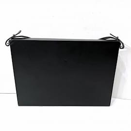 Fendi-Fendi 7VA523 Black Leather Messenger Bag-Black