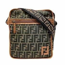 Fendi-Sac à épaule Fendi Zucca 7VA152-Marron