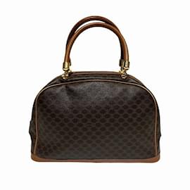 Céline-Celine Macadam Pattern Handbag-Brown