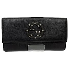 Gucci-Gucci Interlocking G Long Wallet-Black