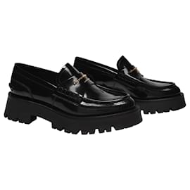 Autre Marque-Carter Lug 45 Loafers in Black Leather-Black