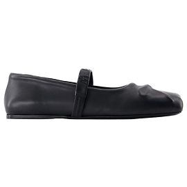 Mary Jane Sneakers - Marni - Leder - Schwarz Schwarz