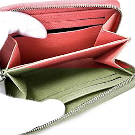 Louis Vuitton-Louis Vuitton Epi Zippy Coin Purse-Coral