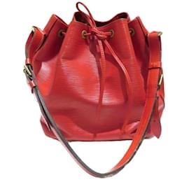 Louis Vuitton-Louis Vuitton Epi Petit Noe M44107 Shoulder Bag-Red