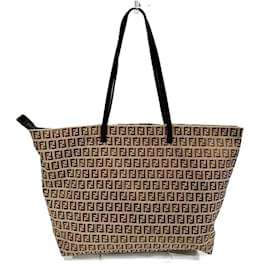 Fendi-Fendi Zucchino Handbag-Brown