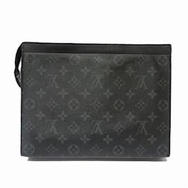 Louis Vuitton-Pochette Voyage MM M61692 Monogram Eclipse da Louis Vuitton-Preto